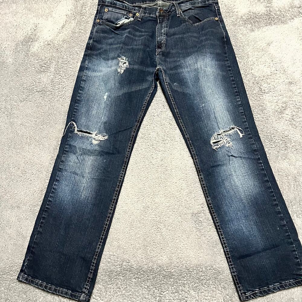 Levis 559 Denim Jeans Men 34 x30 (36x30) Relaxed Straight Blue Denim Pants *